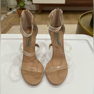 Steve Madden FEELYA clear heels
